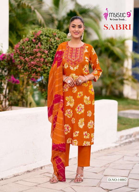 Mystic9 sabri vol 14 shree kurtis wholesale